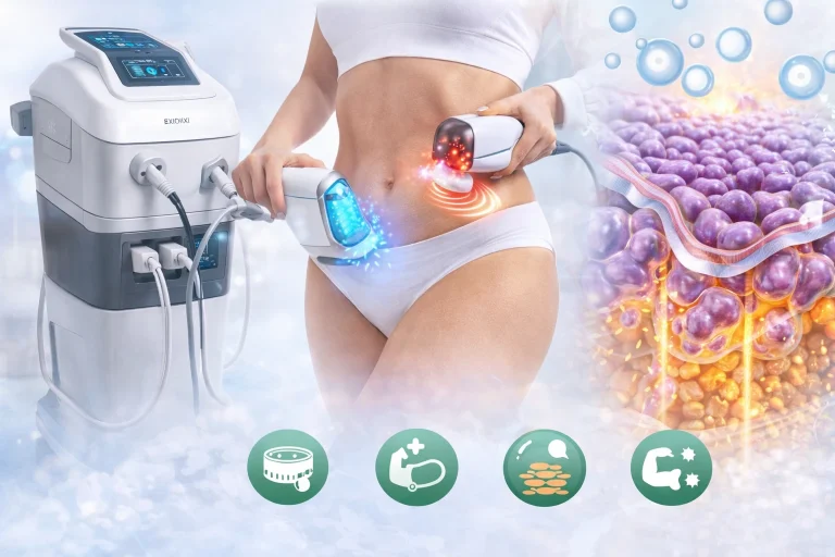 لاغری با دستگاه اگزیمیا؛ کاهش سایز، لیفت و سفت‌سازی همزمان