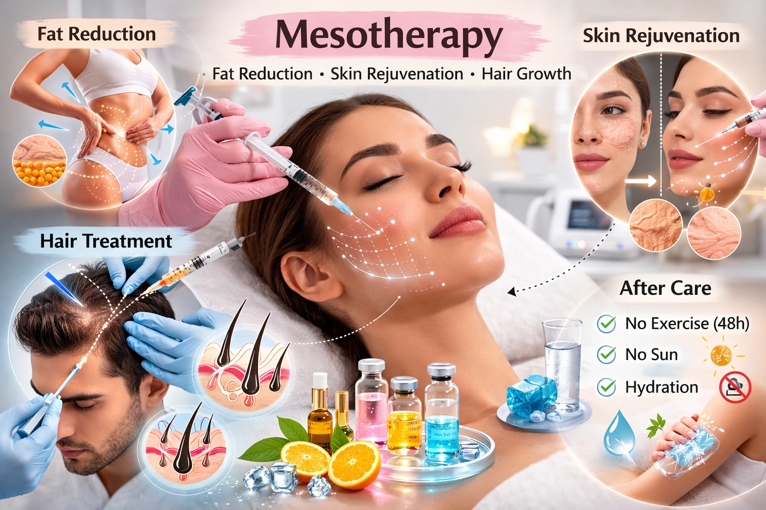 مزوتراپی؛ لاغری موضعی، جوانسازی پوست و تقویت مو بدون جراحی